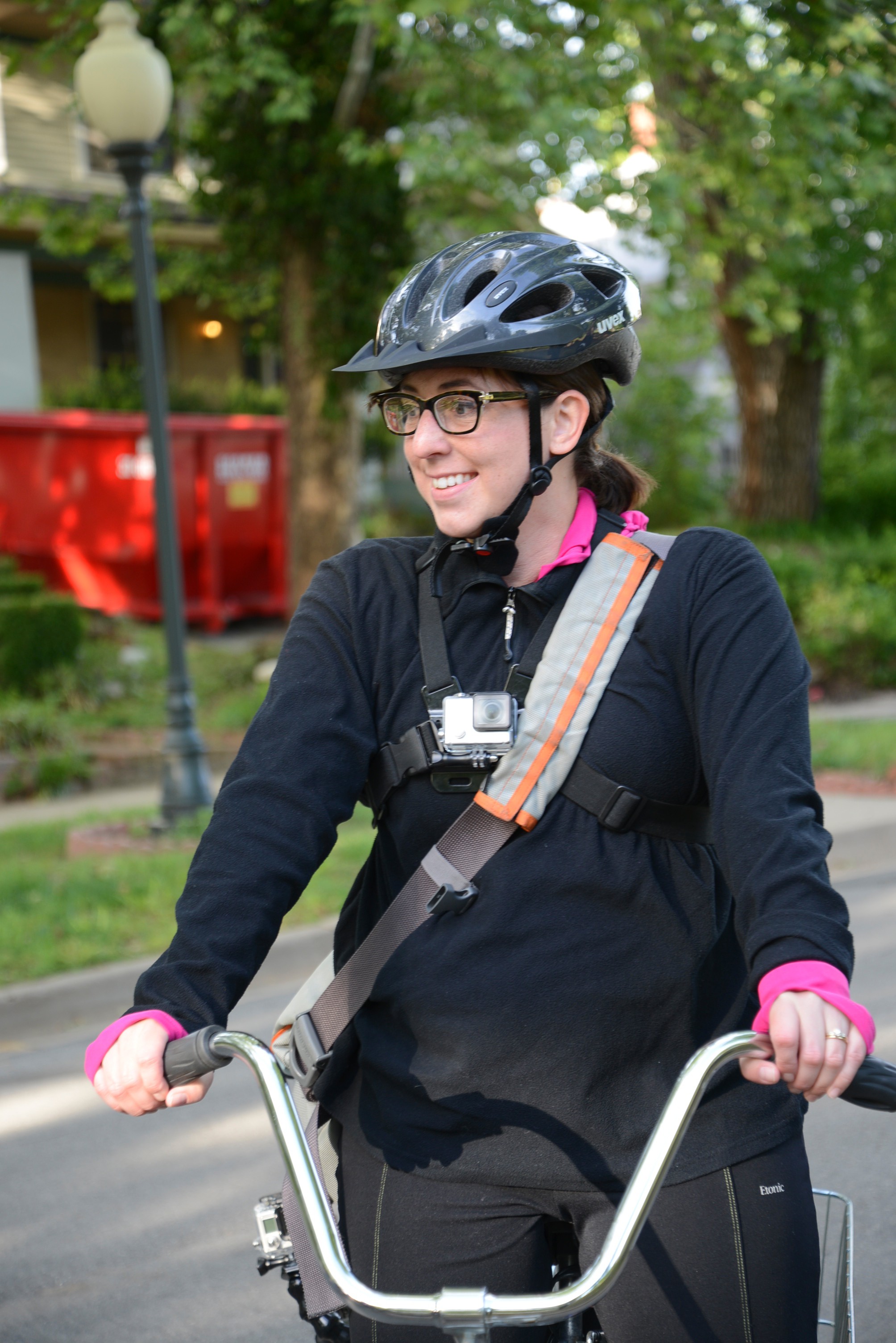 Juliana Keeping The Oklahoman Join Bike To Work Day ACOG